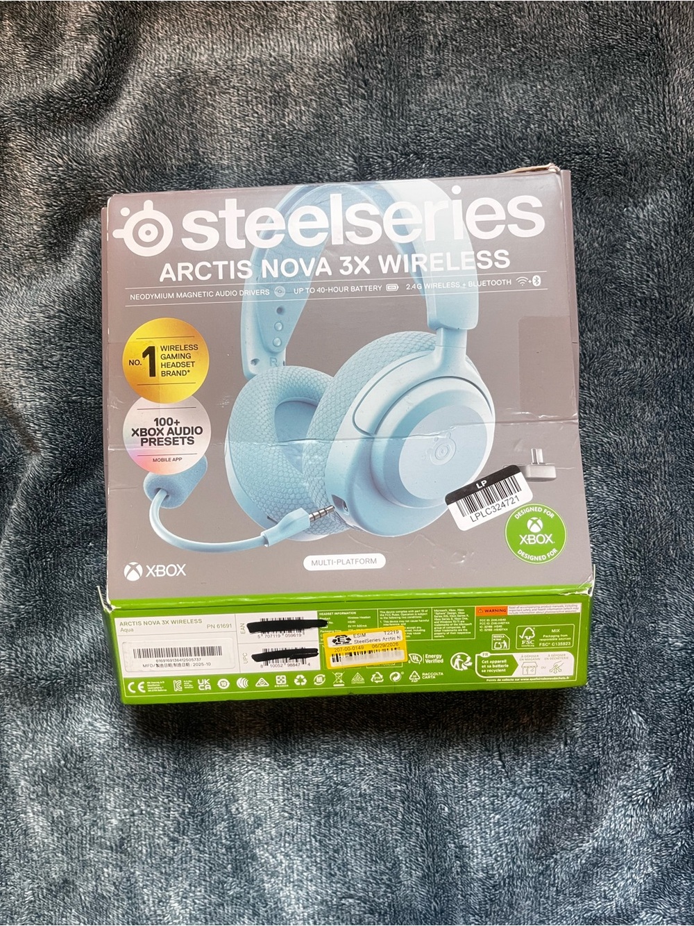 SteelSeries Arctis Nova 3X Wireless Gaming Headset — Light Blue